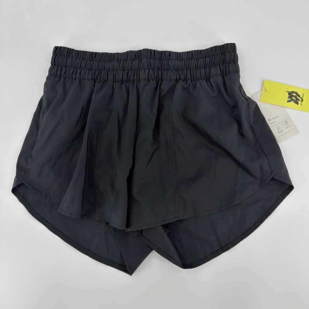 All in Motion Run Shorts Mid Rise Modern Women Size S Black Athletic Activewear